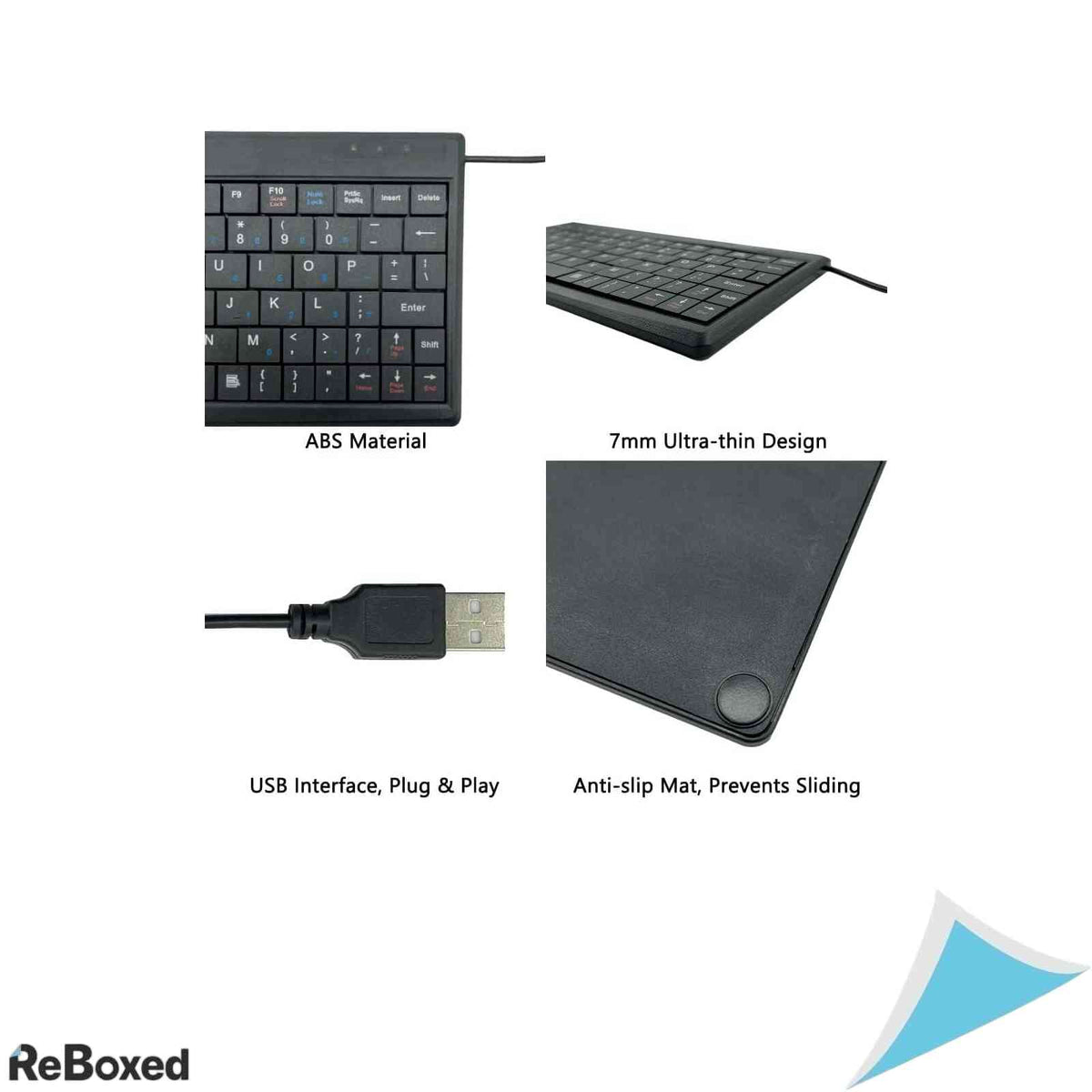 Mini tastatura USB compacta CUQI, design ultra-subtire 7mm