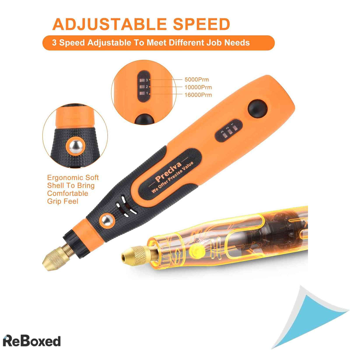 Minitool multifunctional de gravat si slefuit Preciva