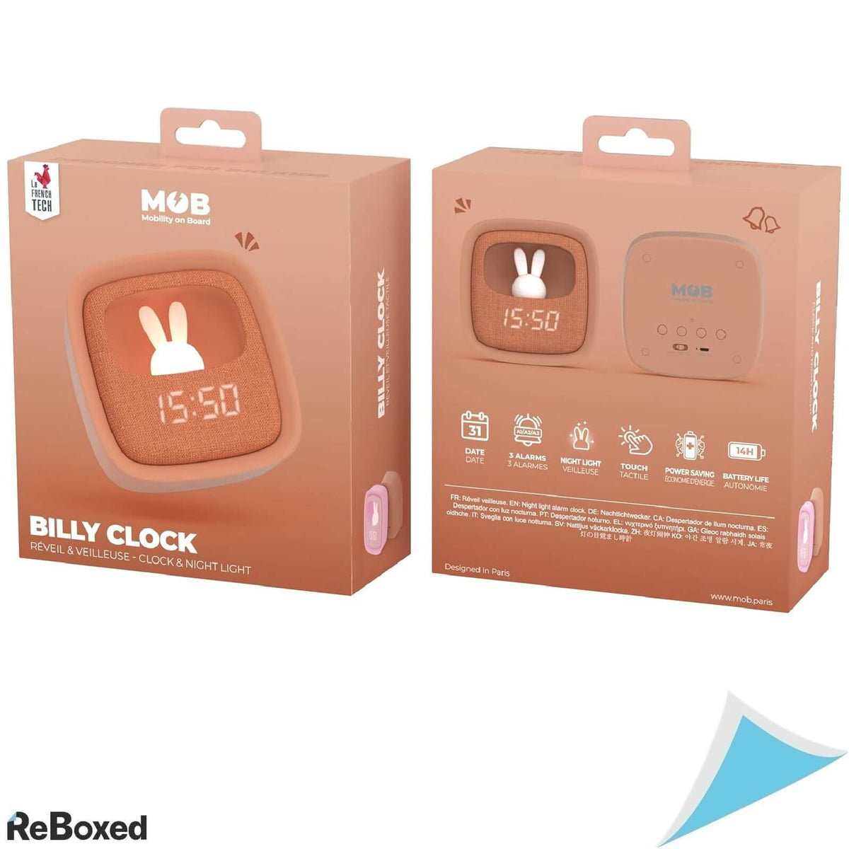 Mob Billy Clock and Light Ceas Desteptator cu Lumina de Noapte
