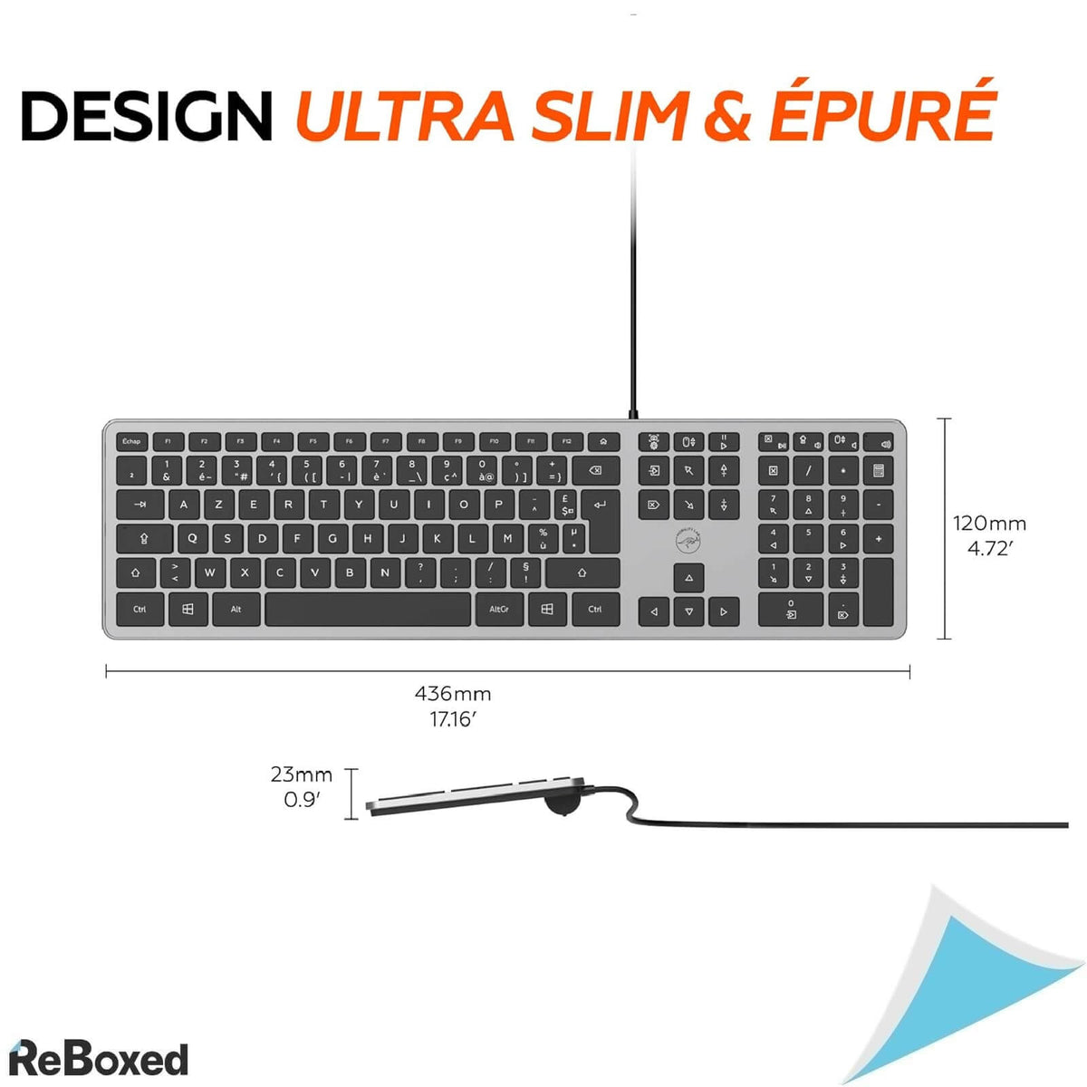 Mobility Lab Tastatura cu Fir Layout Francez AZERTY
