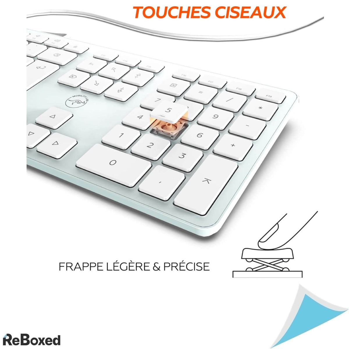 Mobility Lab Tastatura cu fir pentru MAC Layout Francez