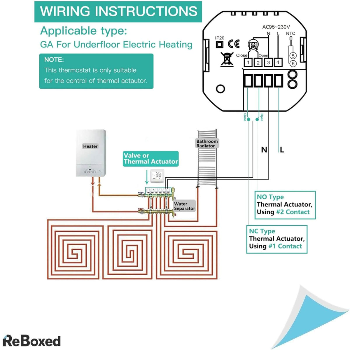 Termostat Inteligent MoesGo cu WiFi