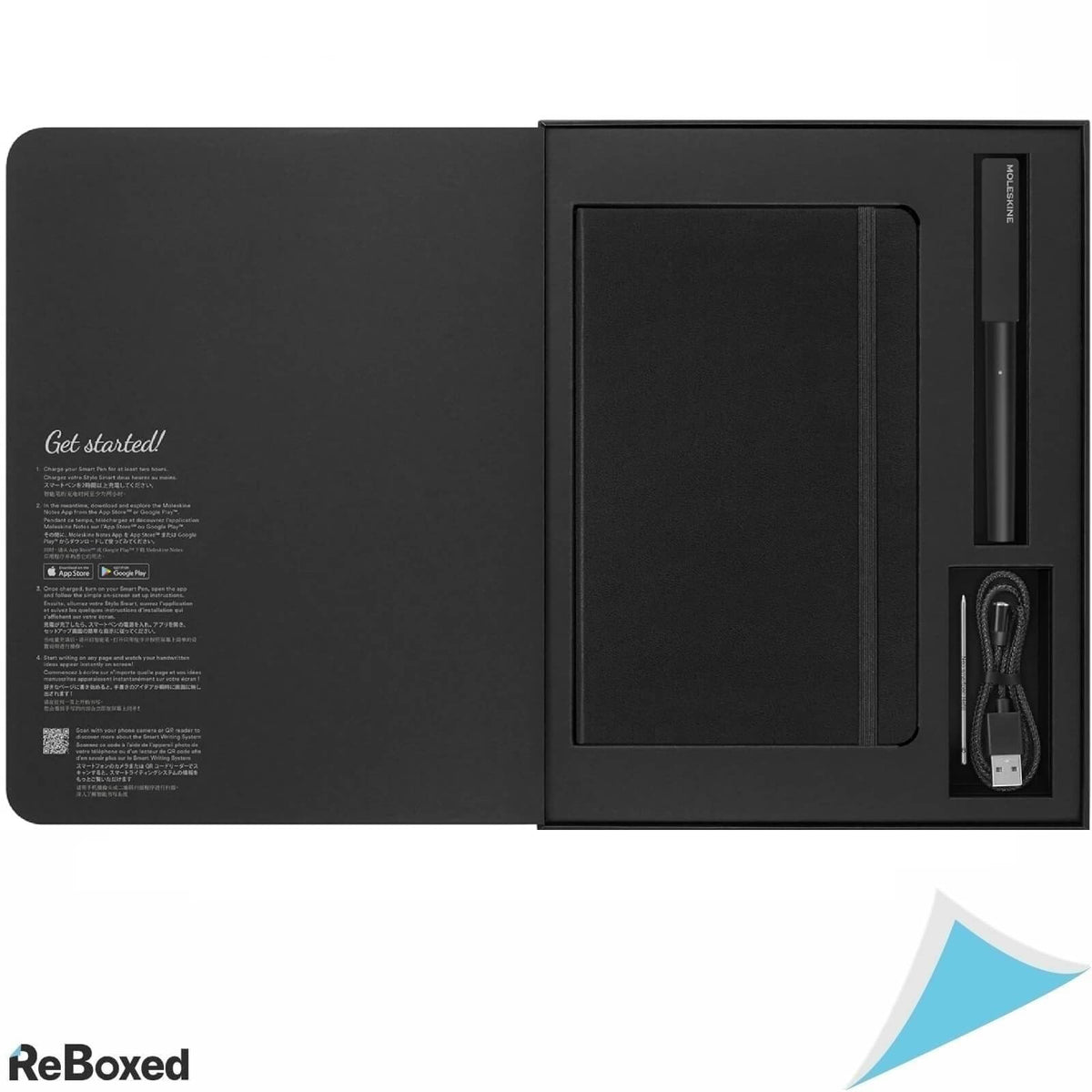 Moleskine Smart Writing Set Carnet si Pix Black