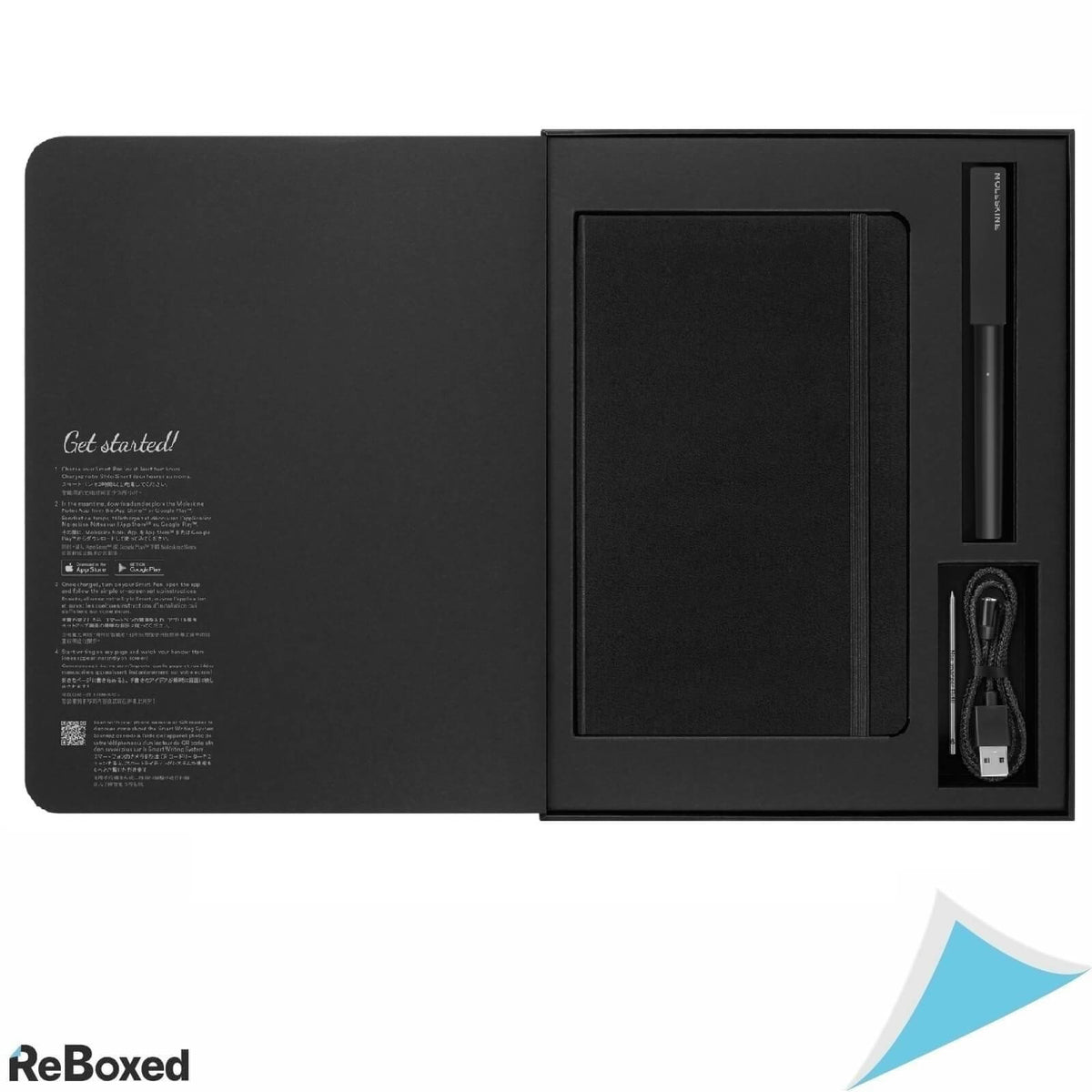 Moleskine Smart Writting Set Carnet si Pix Black