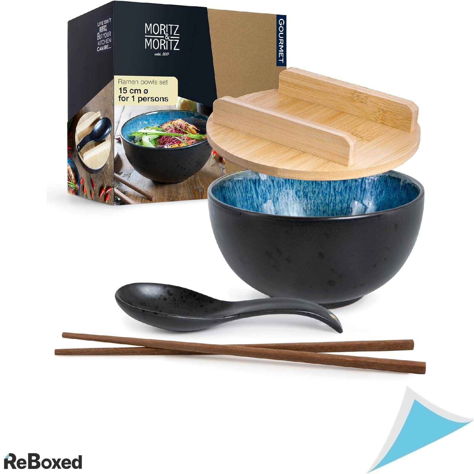 Moritz & Moritz Set Bol Ceramic pentru Ramen 600ml Ø 15cm