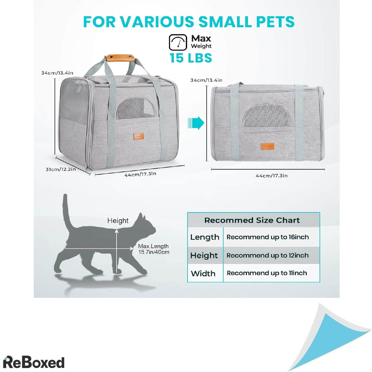 Morpilot Geanta Portabila pentru Animale 44x34x31 cm