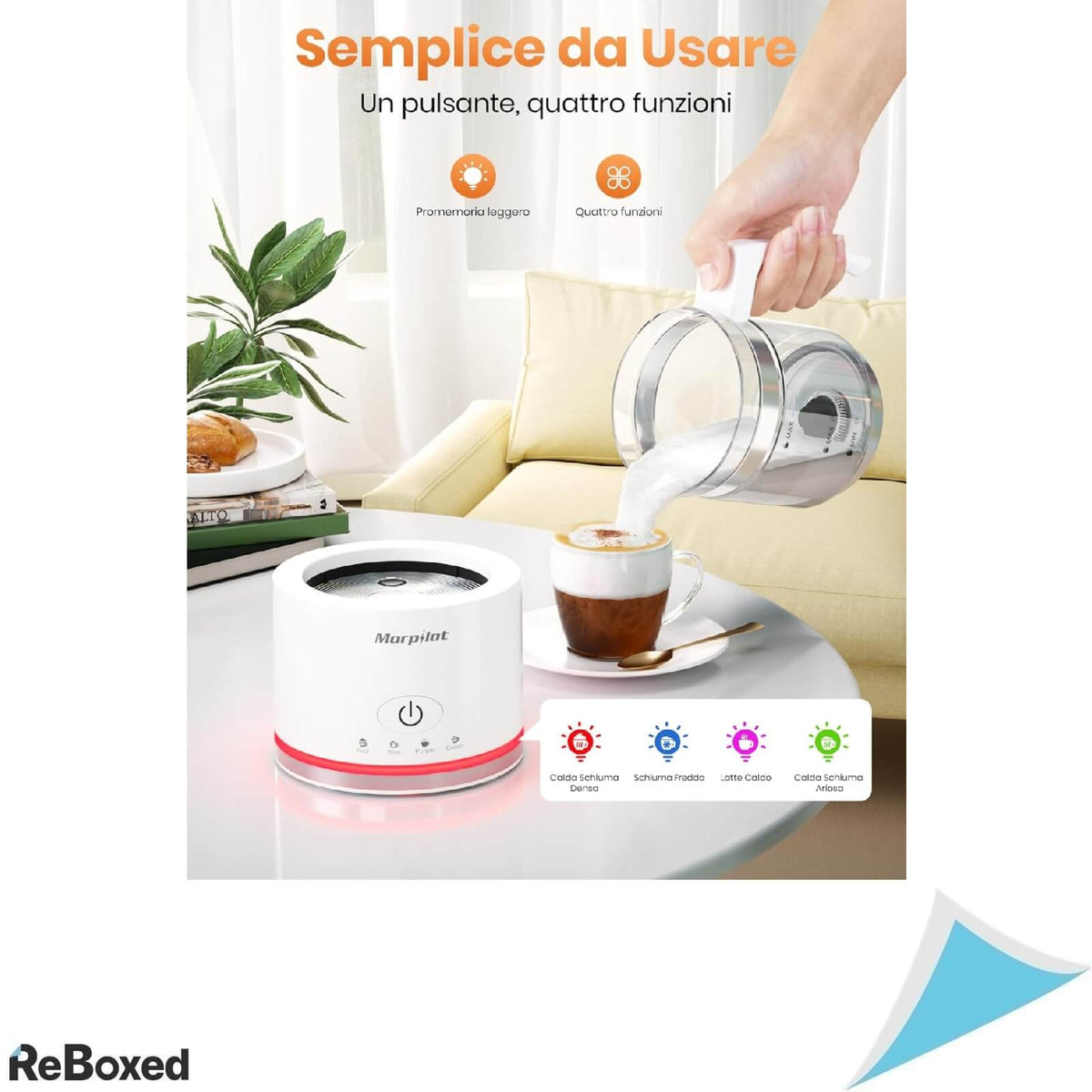 Morpilot Spumator Lapte 4 in 1 600W