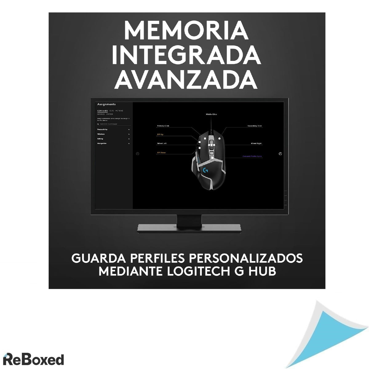 Mouse gaming Logitech G502 Hero SE, 25.600 DPI, RGB, 11 butoane programabile, greutati ajustabile, negru/alb