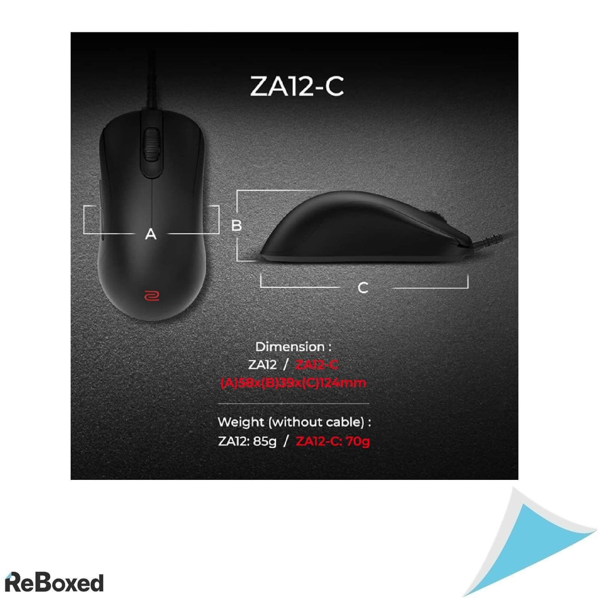 Mouse Gaming ZOWIE ZA12-C Esports, Negru