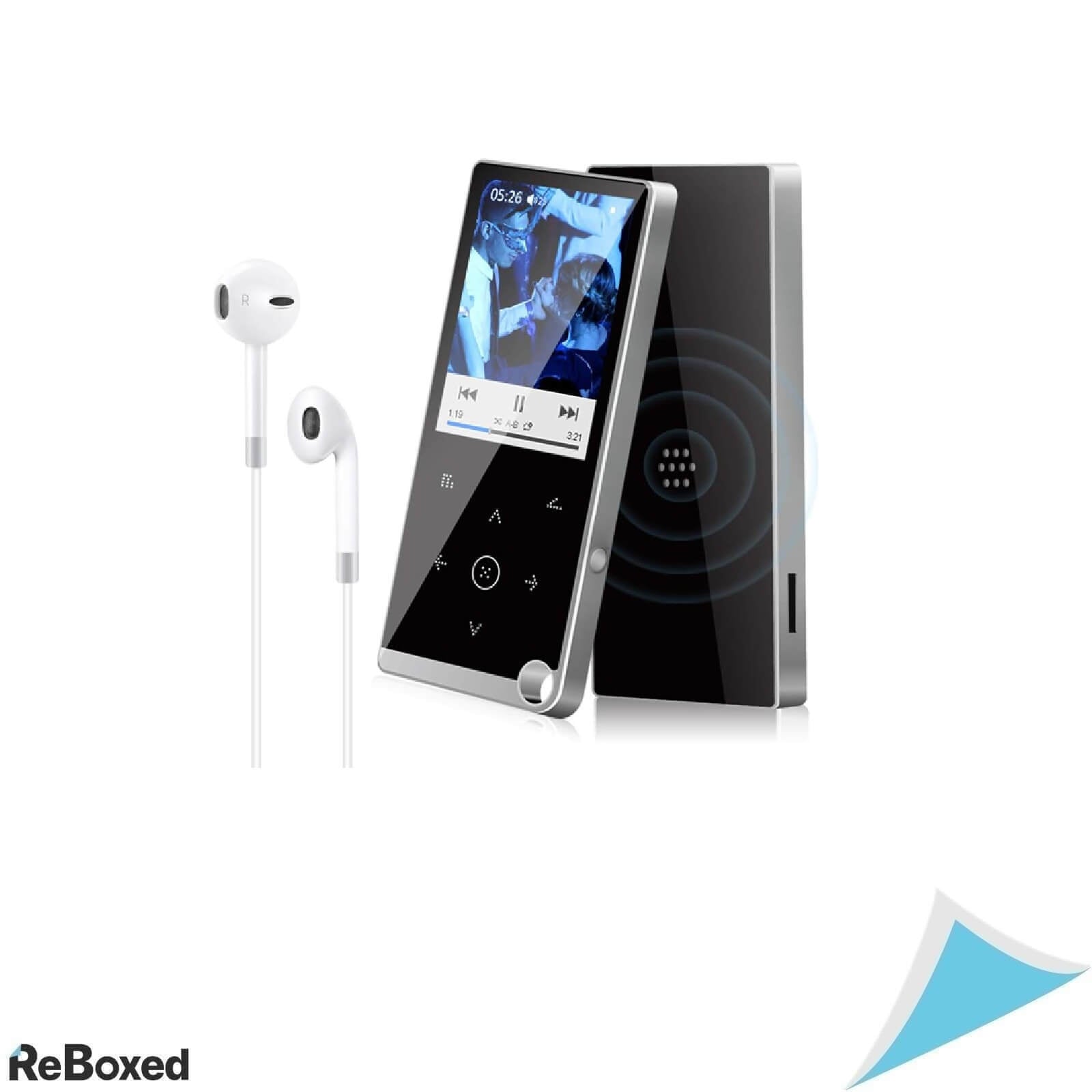 MP3 Player Portabil Moglor 16GB cu Bluetooth 4.2, Ecran TFT 2.4", HiFi Lossless, MP4, Radio FM, Reportofon, E-Book, Extensibil pana la 128GB