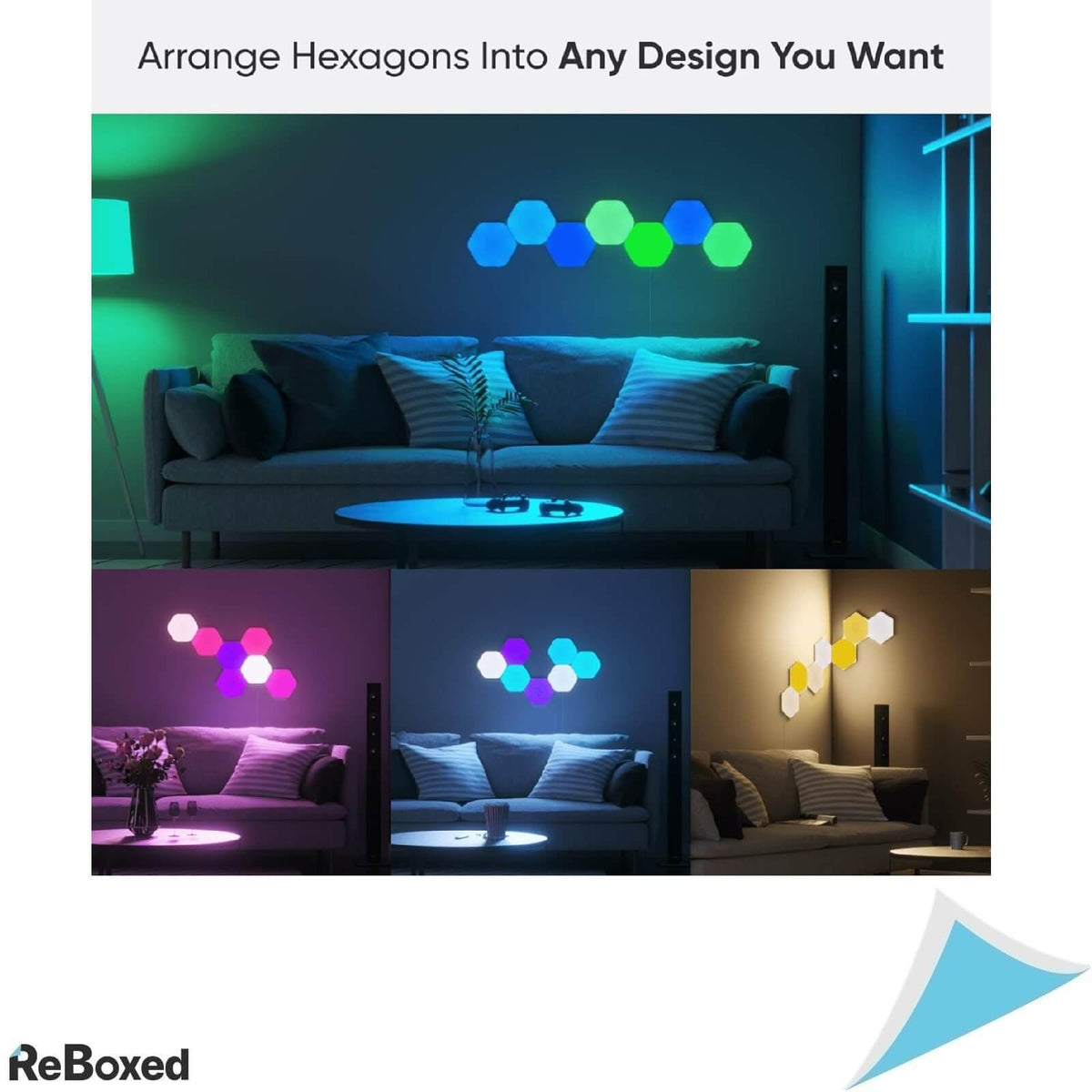 Nanoleaf Set Inteligent de Panouri Luminoase LED Hexagon