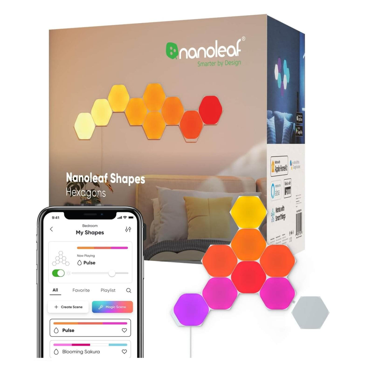 Nanoleaf Set Inteligent de Panouri Luminoase LED Hexagon