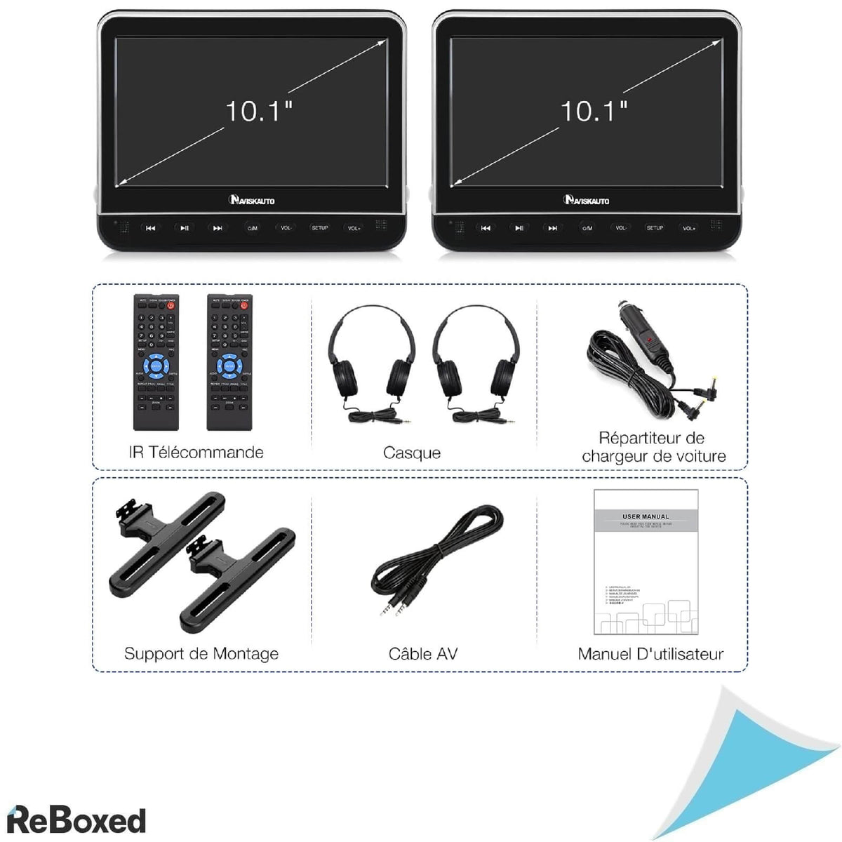 Naviskauto DVD Dual Player HDMI pentru Masina 10.1&quot;