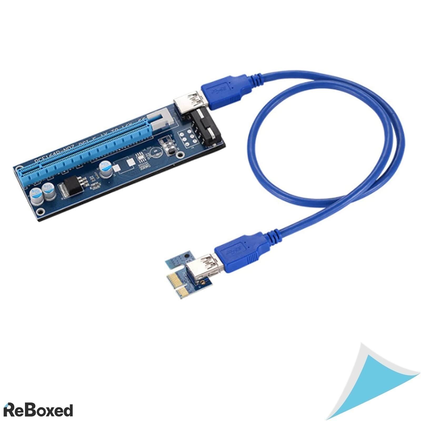 Nephit Set de 2 Riser Card PCI Express X1-X16 USB 3.0 Placi Video ...