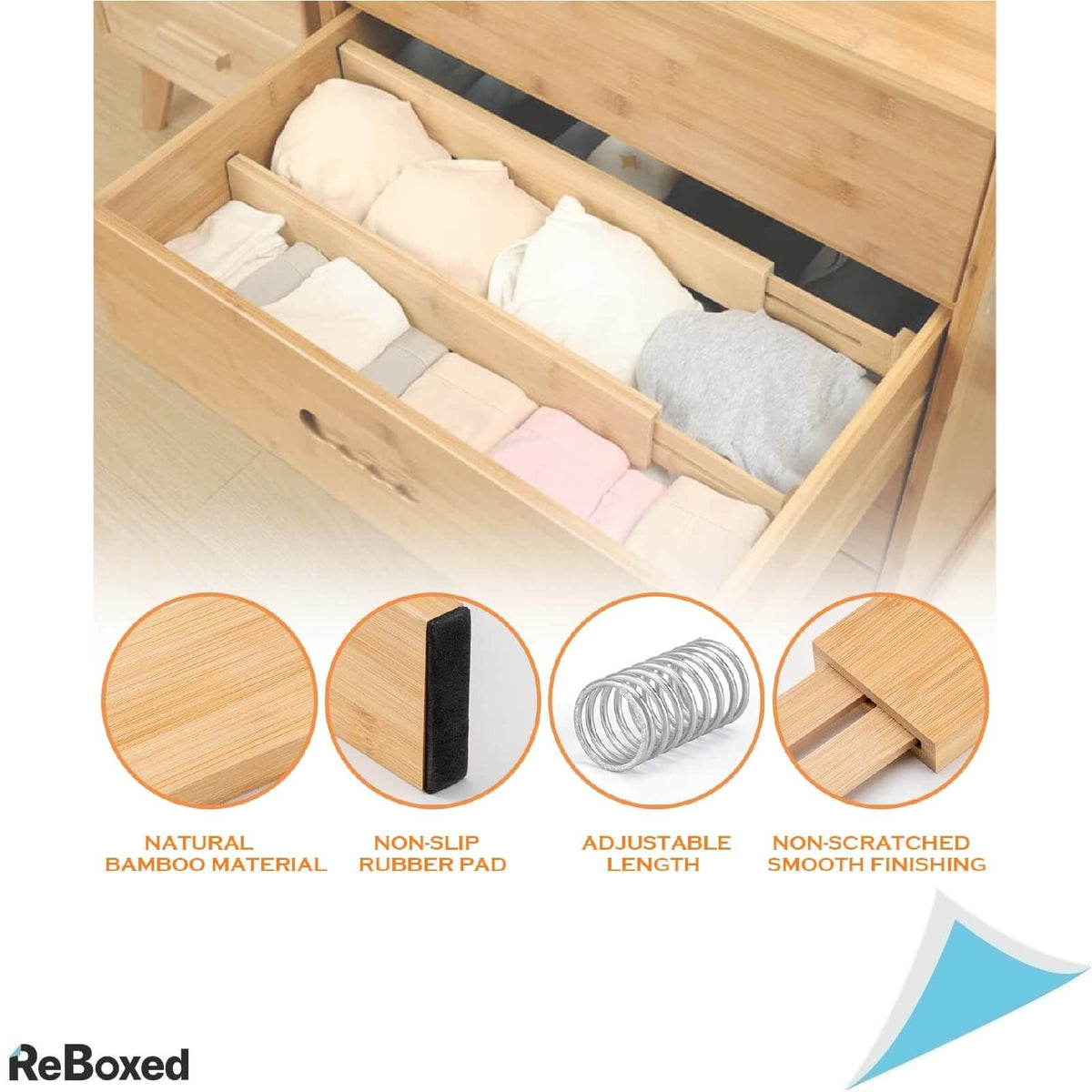 Noa Home Deco Set 4 Separatoare Reglabile 33.8-43.3 cm