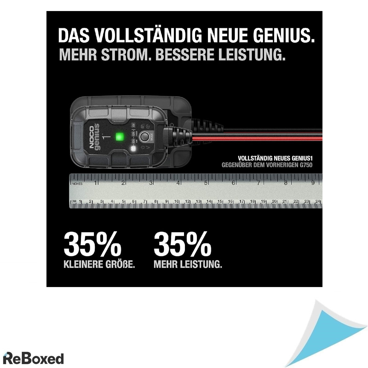 Noco Genius1 Incarcator Inteligent Complet Automat 1A pentru Baterii 6V si 12V, Auto, Moto, Barci