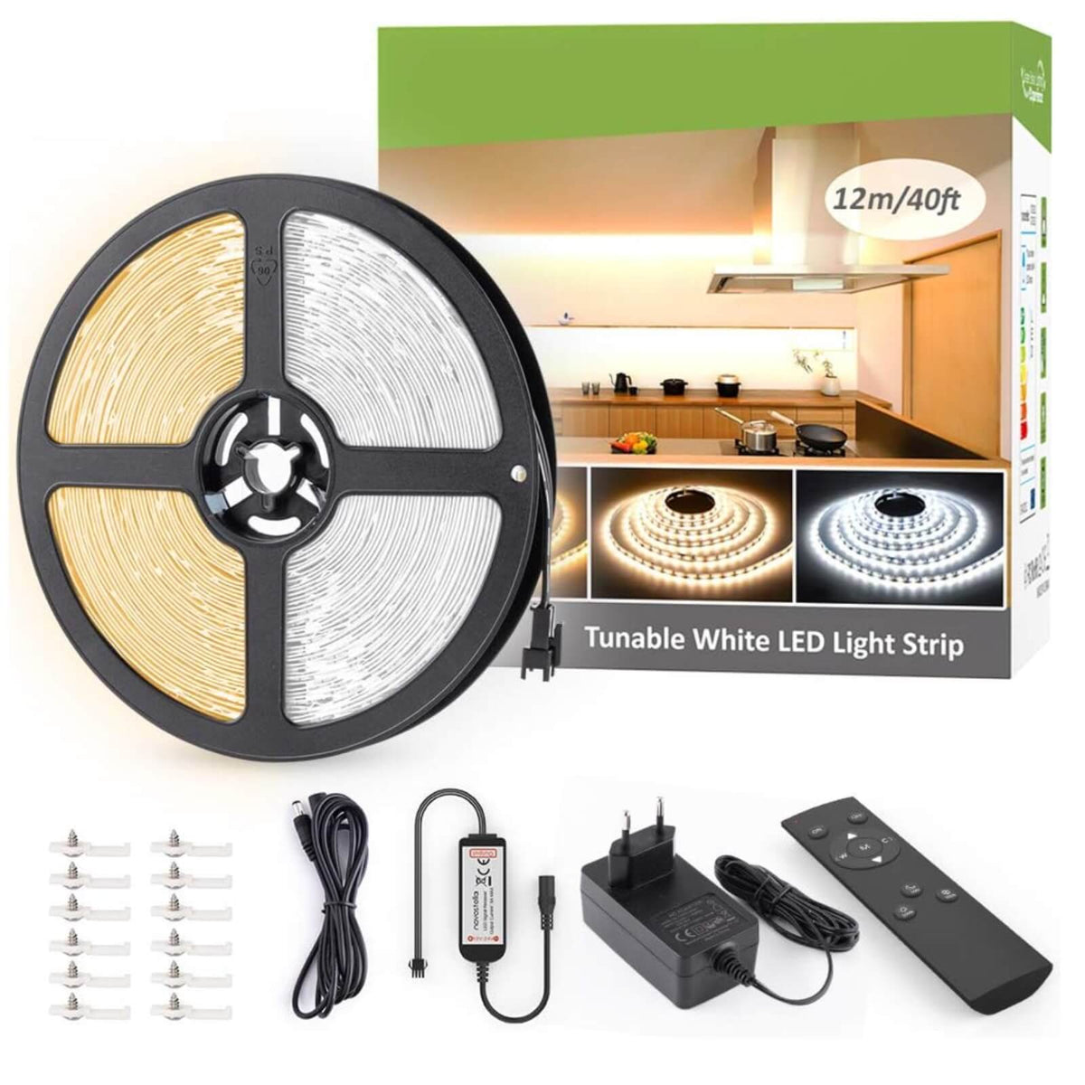 Novostella Kit Banda LED 12m 1344 Leduri 24W 3000-6000K