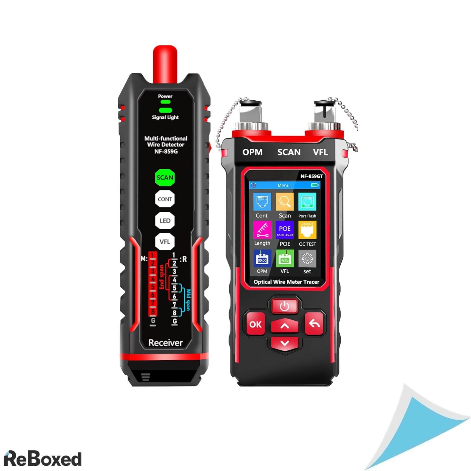 NOYAFA NF-859GT Tester VFL PoE multi-cablu Ethernet si fibra optica