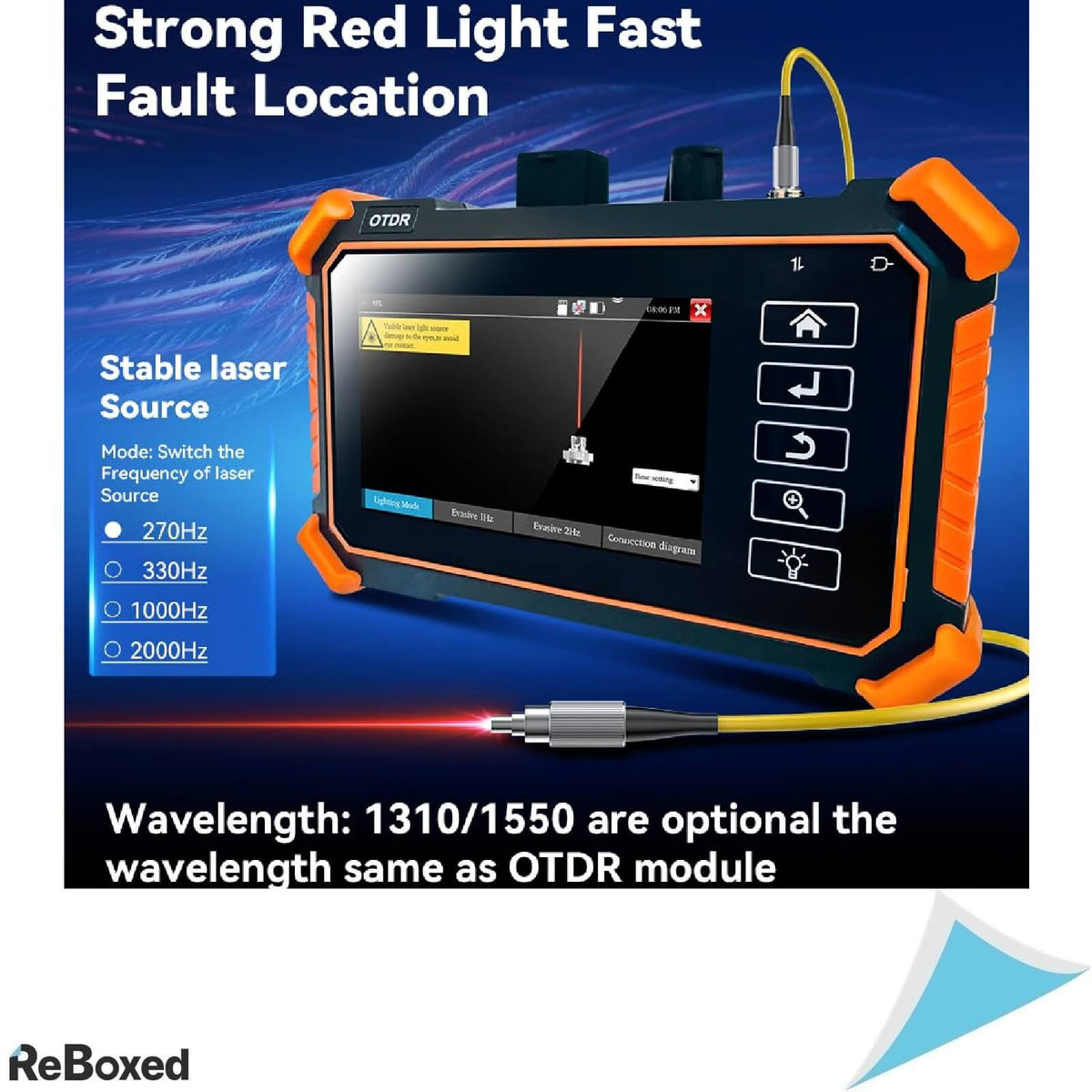 NOYAFA NF-983 Tester de Fibra Optica ODTR OLS VFL LS PoE