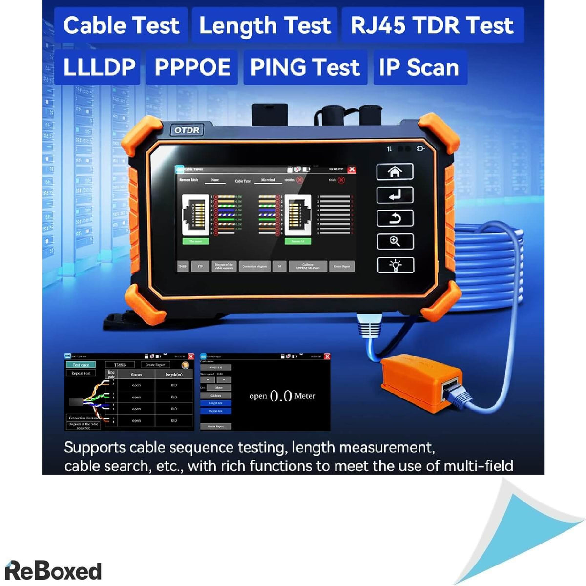 NOYAFA NF-983 Tester de Fibra Optica ODTR OLS VFL LS PoE