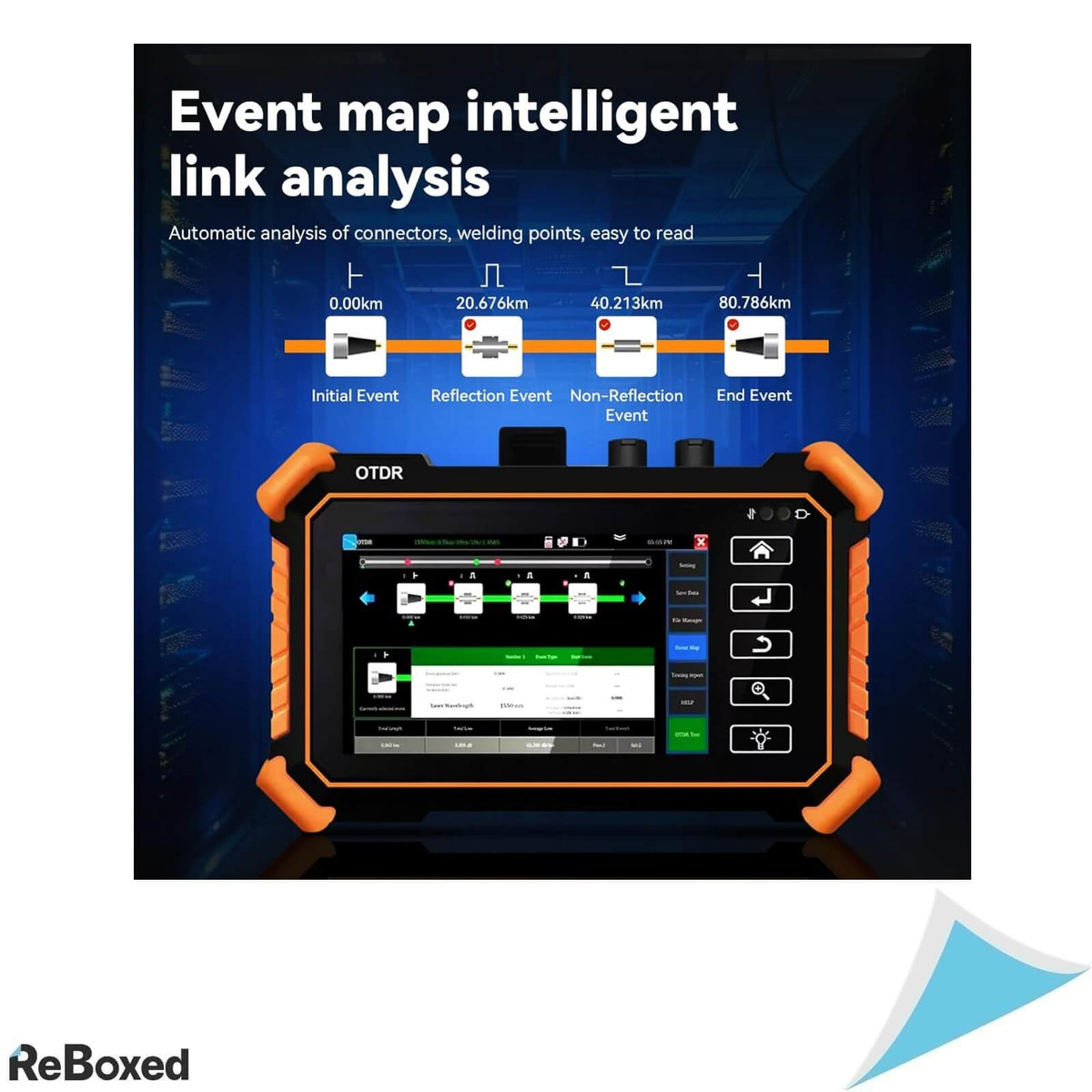 NOYAFA NF-983 Tester de Fibra Optica ODTR OLS VFL LS PoE