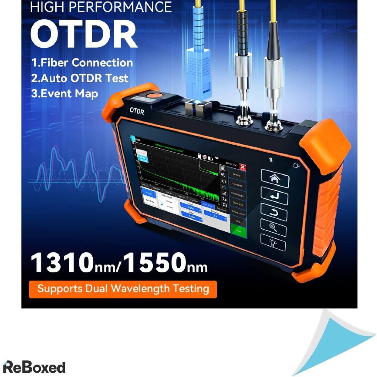 NOYAFA NF-983 Tester de Fibra Optica ODTR OLS VFL LS PoE