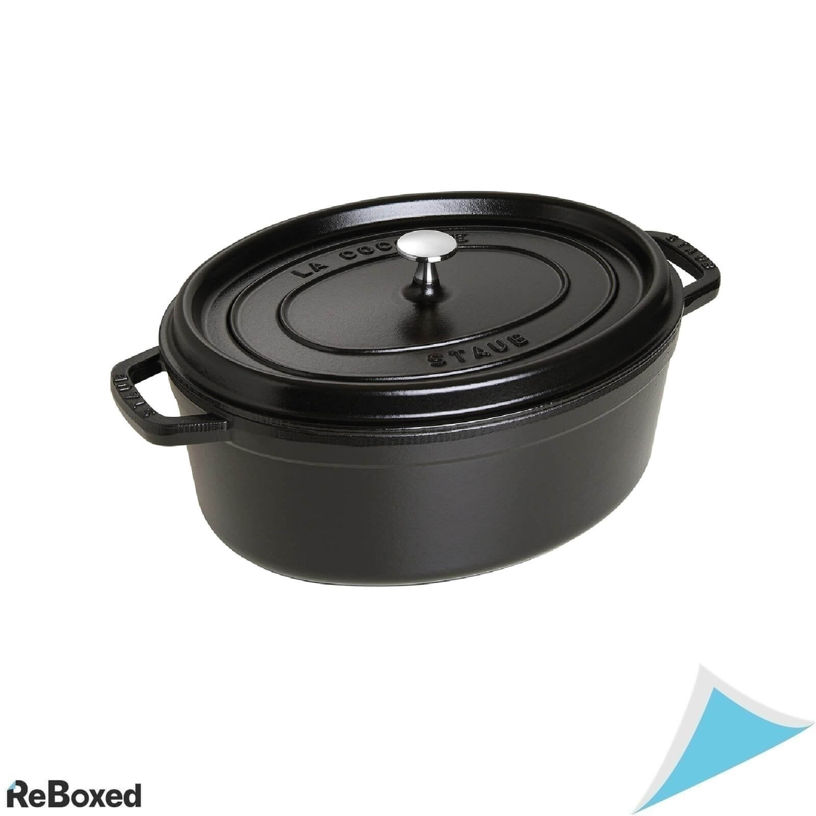 Cratita Ovala din Fonta Emailata STAUB Cocotte 6.7L , Negru Mat
