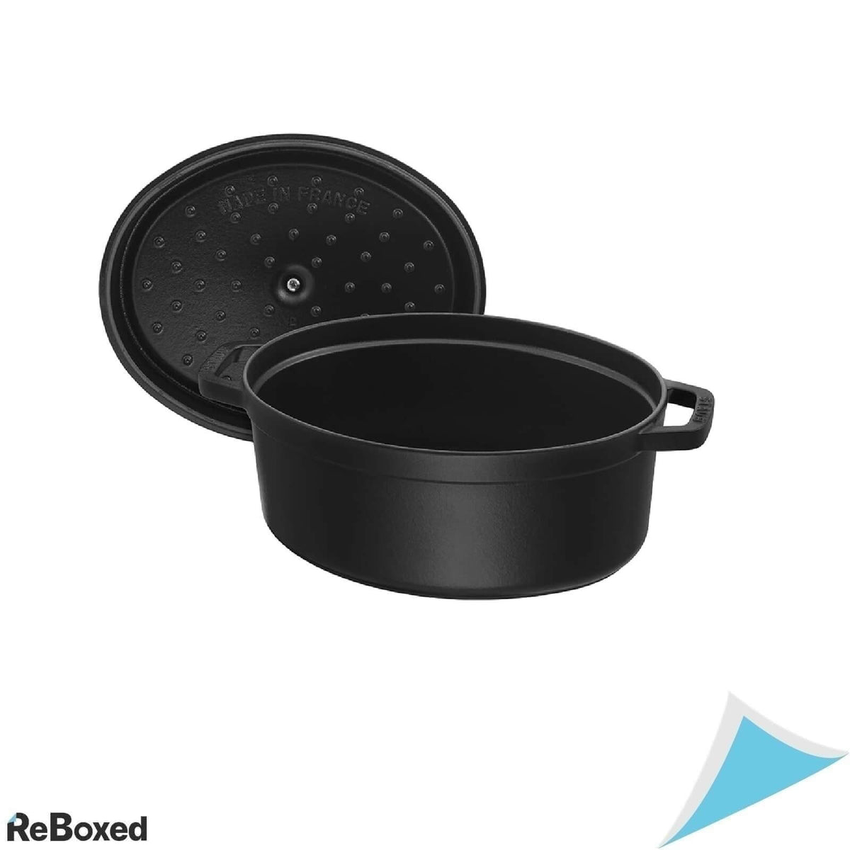 Cratita Ovala din Fonta Emailata STAUB Cocotte 6.7L , Negru Mat