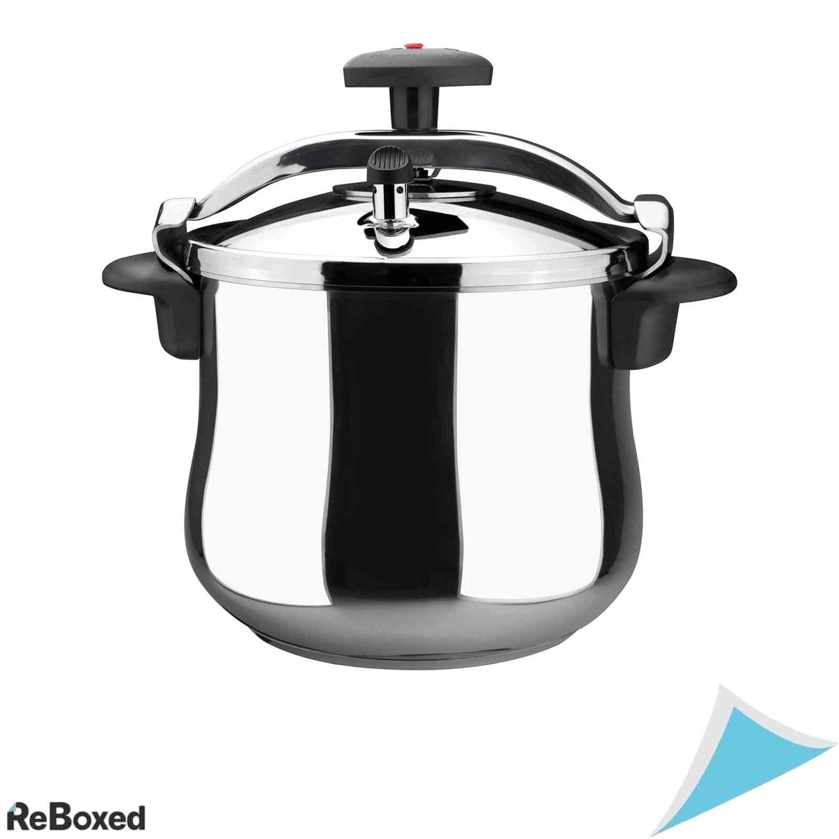 Oala sub Presiune Magefesa Star 8L Otel Inoxidabil 18/10 Baza Full Induction 3 Sisteme de Siguranta Manere Ergonomice Termo-Rezistente Argintiu