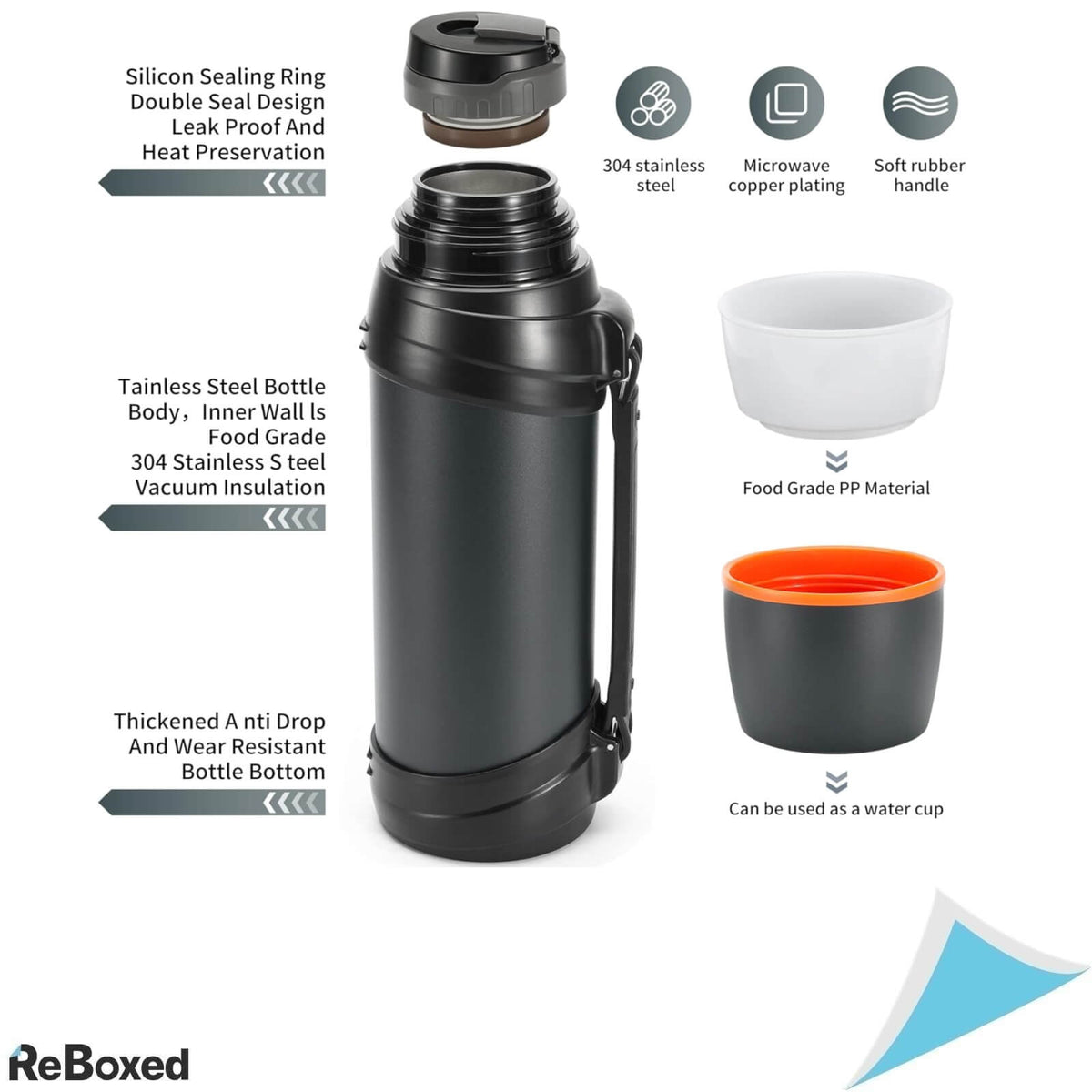 Olerd Termos Sticla Termoizolanta din Otel Inoxidabil 2.5L