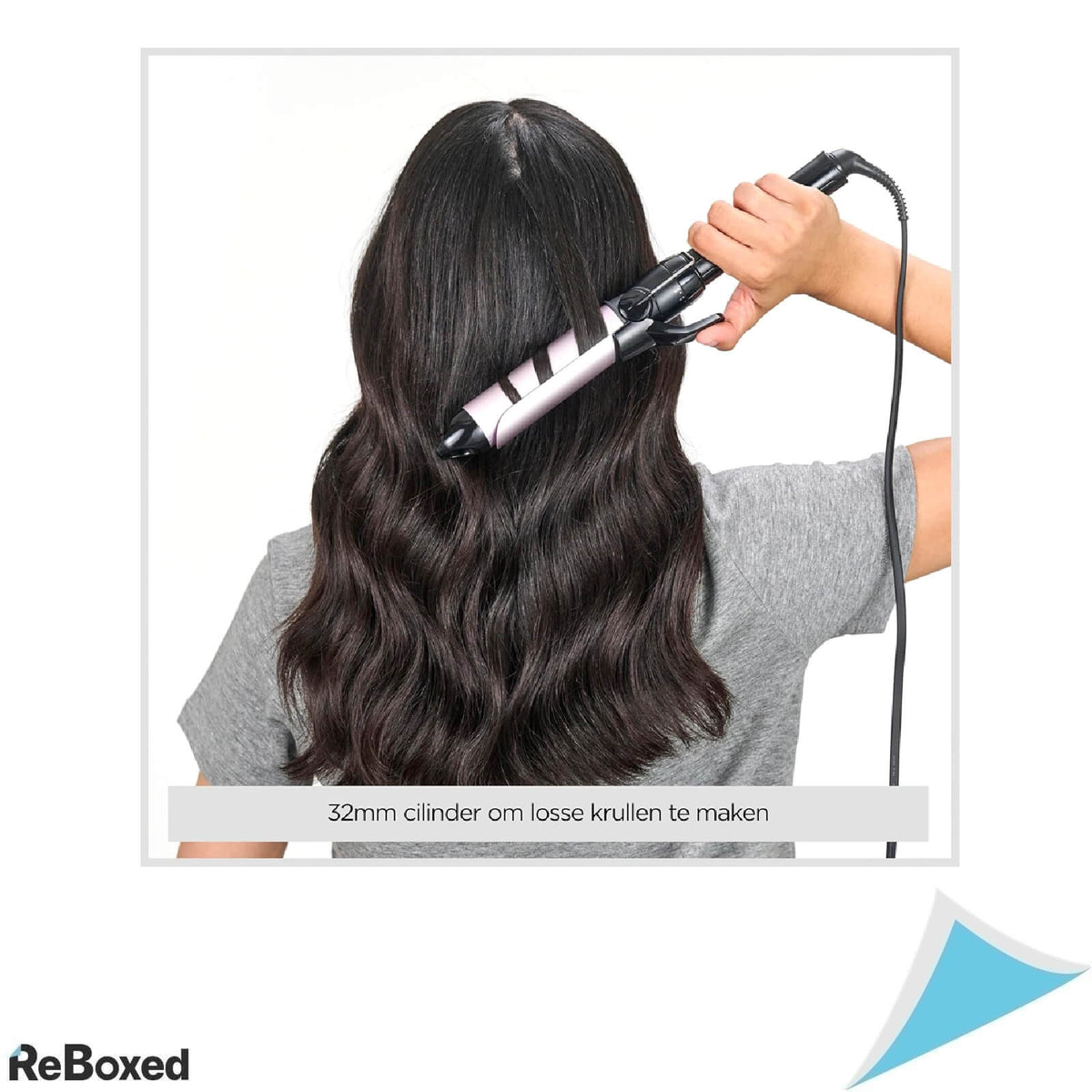 Ondulator Par BaByliss Pro Satin Touch C332E, 32 mm, Invelis Ceramic, 10 Trepte de Temperatura, Incalzire Rapida, pana la 180°C