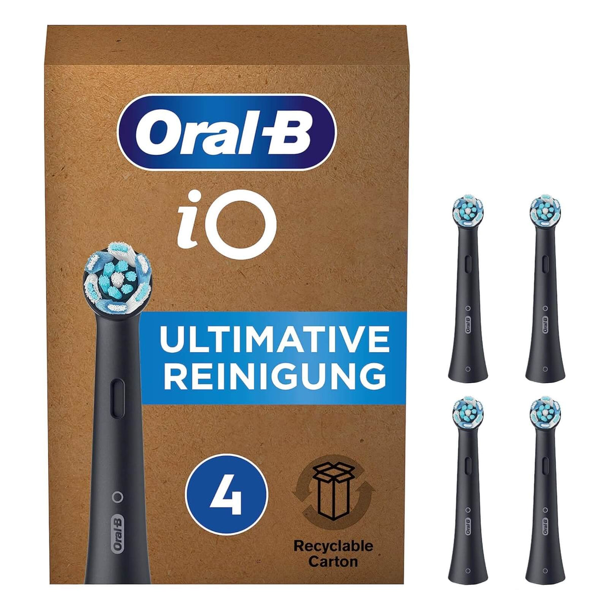Oral-B iO Ultimate Clean Set 4 Rezerve Periuta de Dinti Electrica Negru