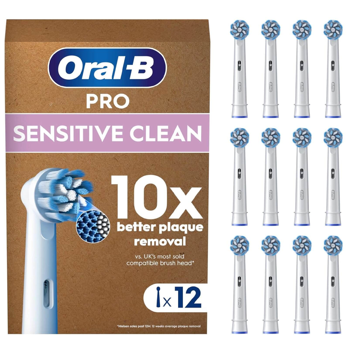 Oral-B Pro Sensitive Clean Set 12 Rezerve Periuta de Dinti Electrica