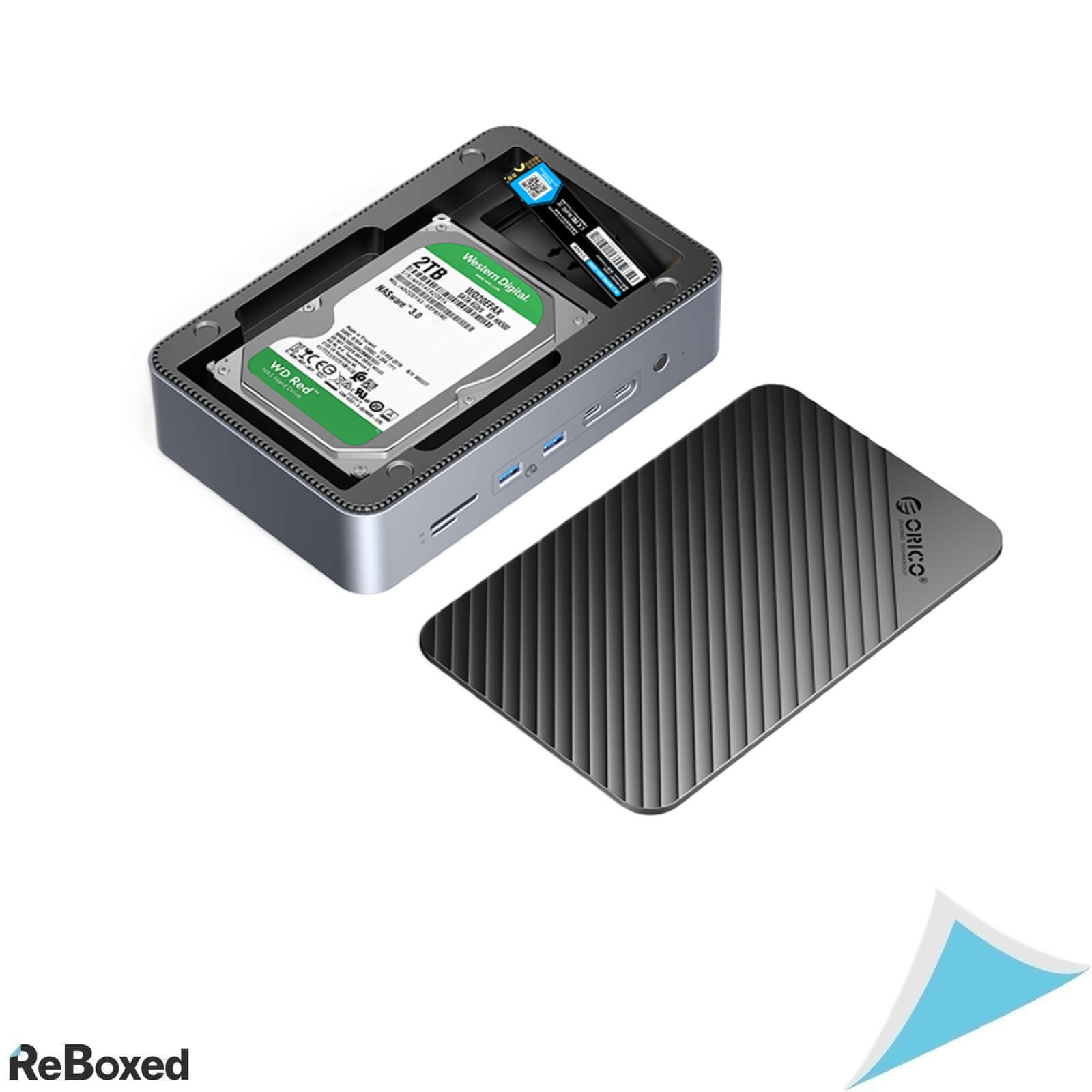 Orico D35M2 Statie Docking cu M.2 si 3.5" USB-C USB-A HDMI Slot TF