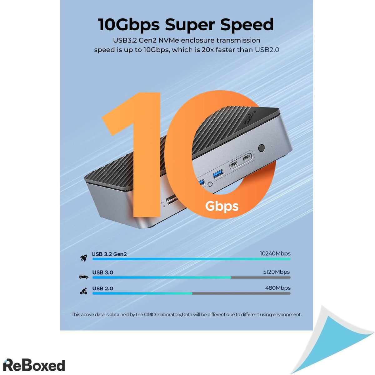 Orico D35M2 Statie Docking cu M.2 si 3.5&quot; USB-C USB-A HDMI Slot TF