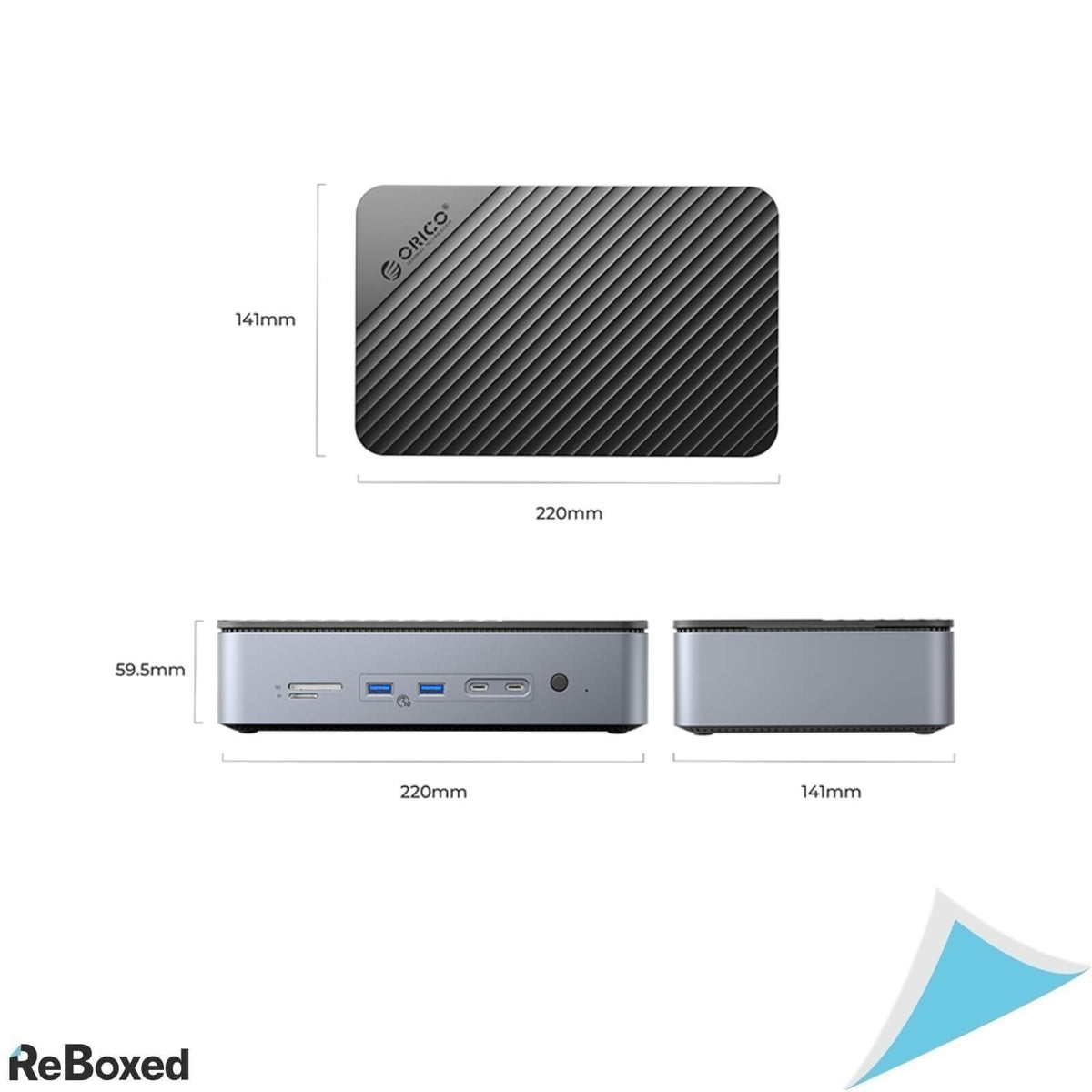 Orico D35M2 Statie Docking cu M.2 si 3.5&quot; USB-C USB-A HDMI Slot TF