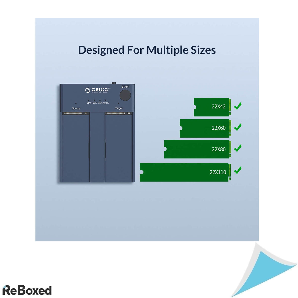 Orico M2P2-C3-C Statie USB-C Clonare Offline SSD NVME M.2