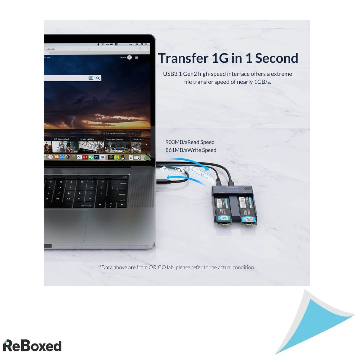 Orico M2P2-C3-C Statie USB-C Clonare Offline SSD NVME M.2