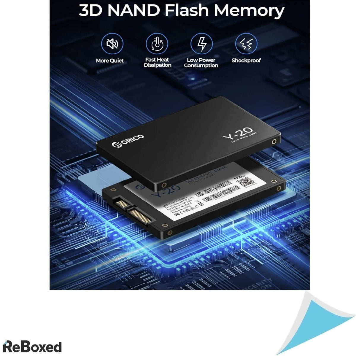 Orico SSD 256GB intern SATA III 3D NAND SLC cache NCQ TRIM