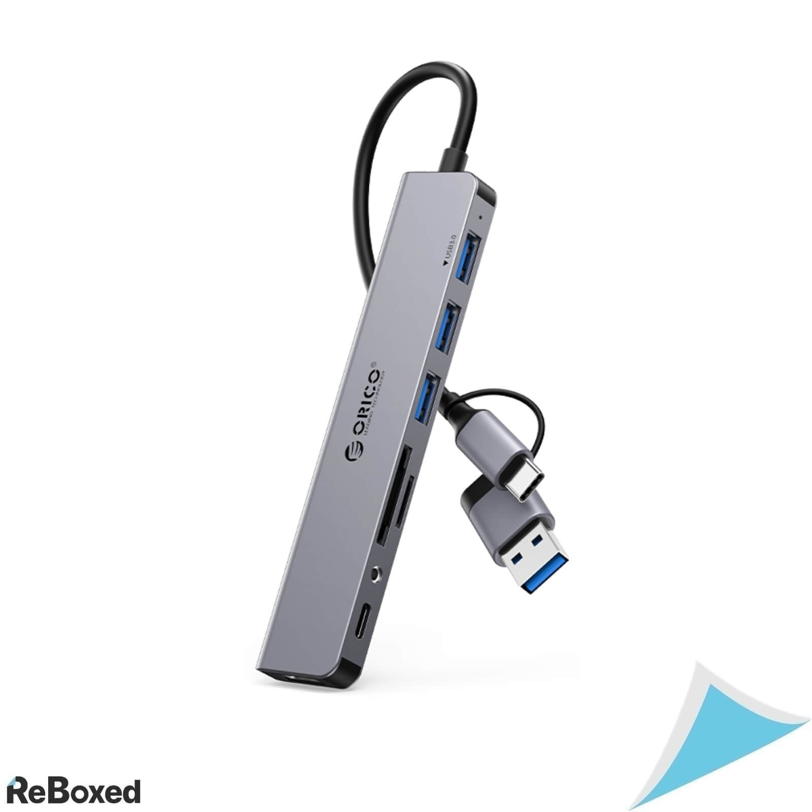 Orico YSA8-U3 HUB Multifunctional 8-in-1 USB-C USB-A SD card