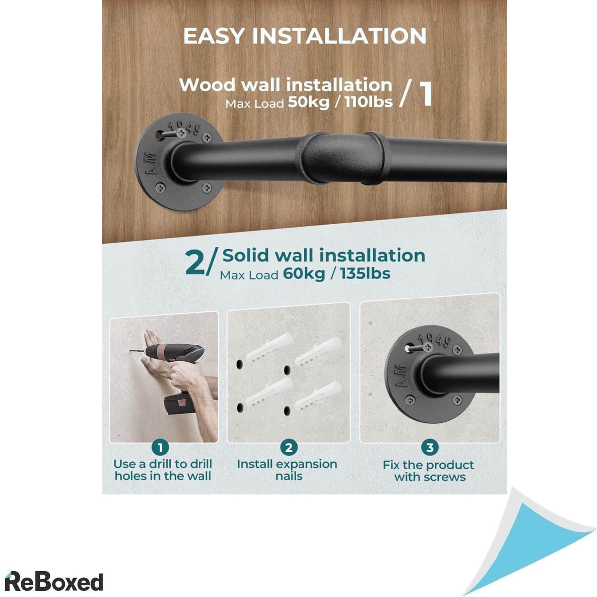 Oropy Suport Industrial pentru Haine din Teava 92cm