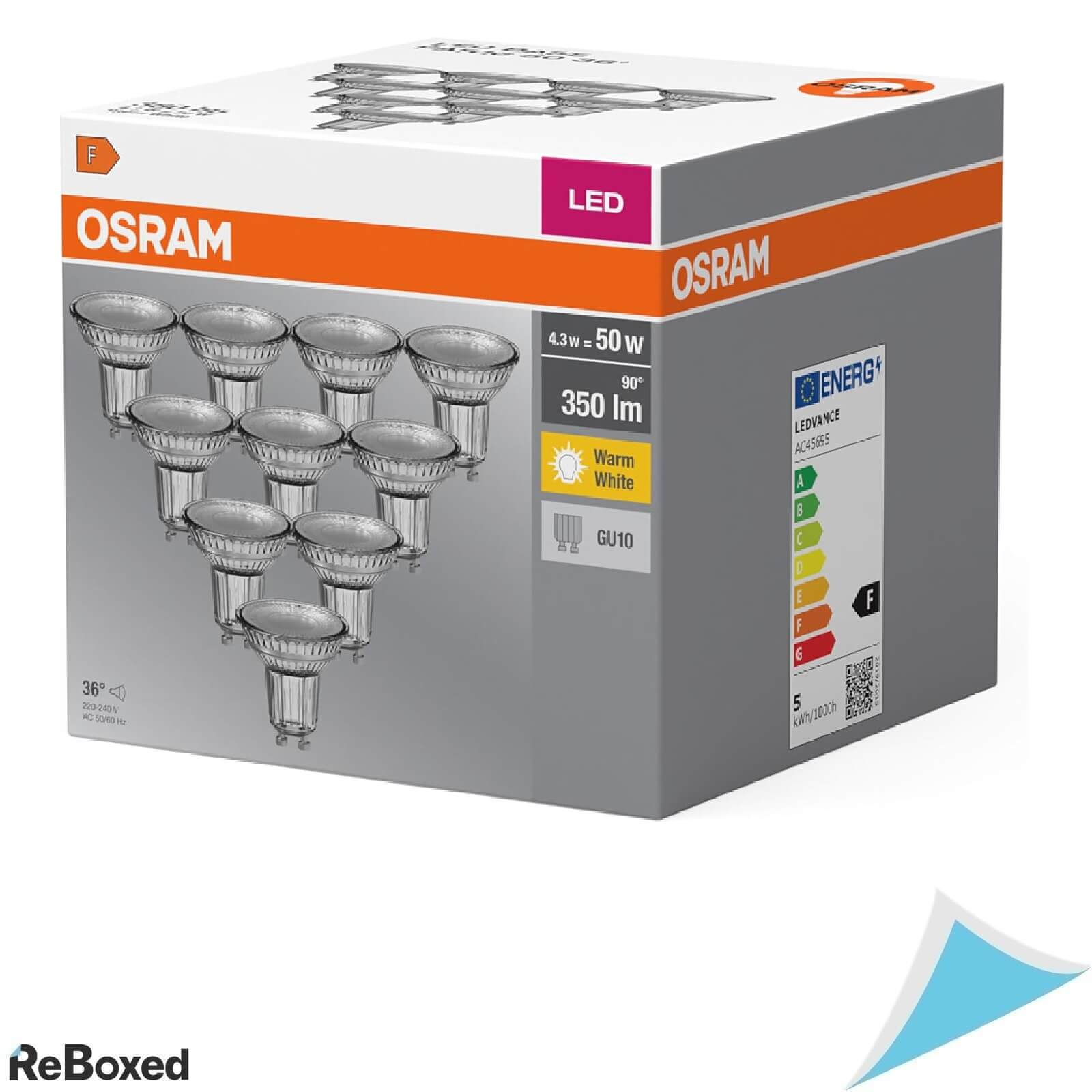 Osram Base PAR16 Set 10 Spoturi LED GU10 4.3W