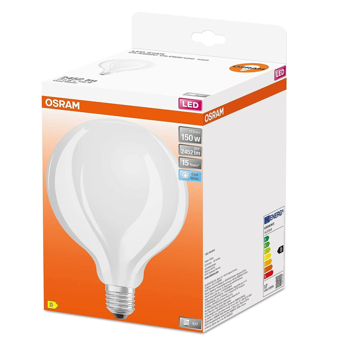 Osram LED Star Globe Bec Led 150W 2700K
