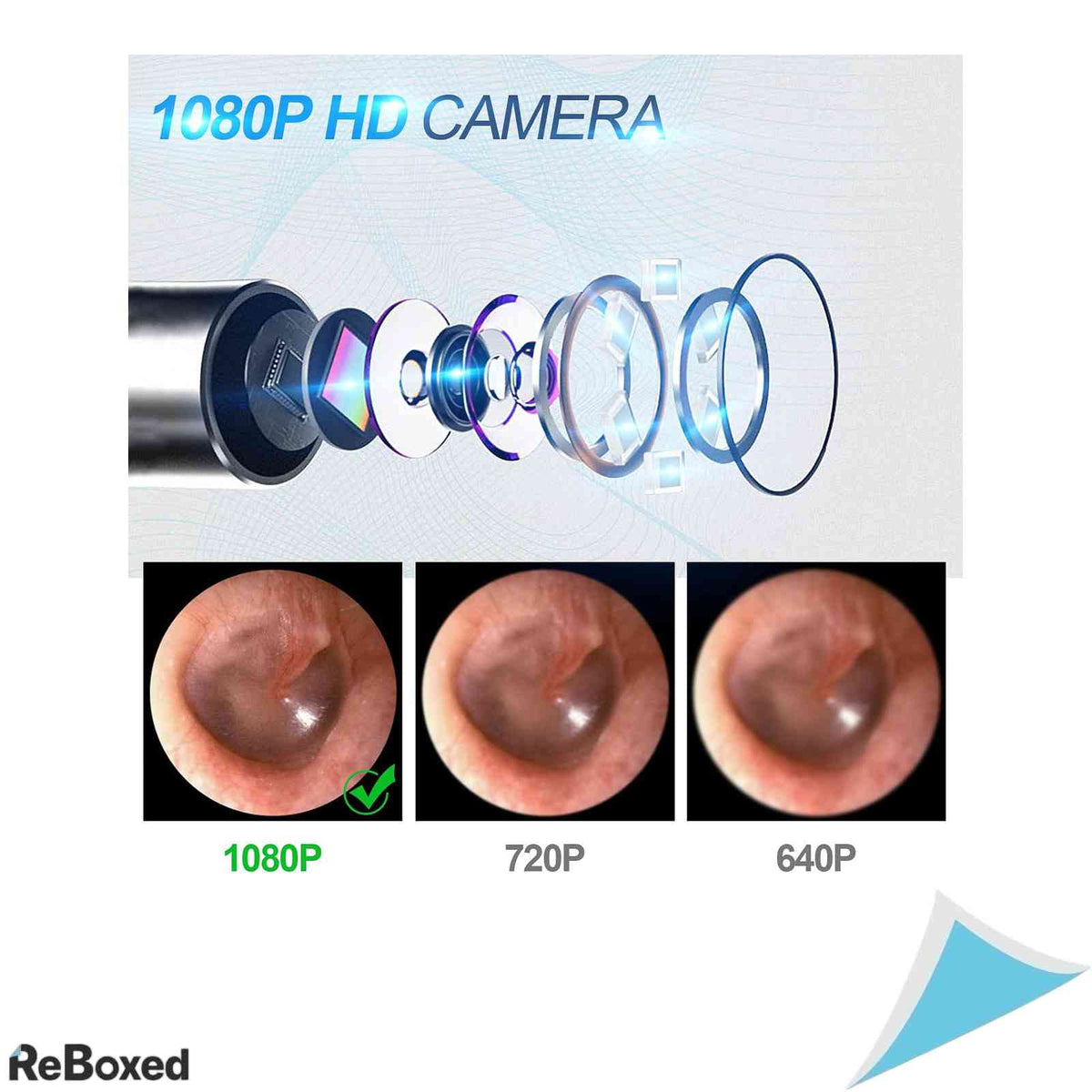 Otoscop Digital HD 1080P GOLDGE, Endoscop Curatare Urechi cu Lupa si Camera 3.5mm