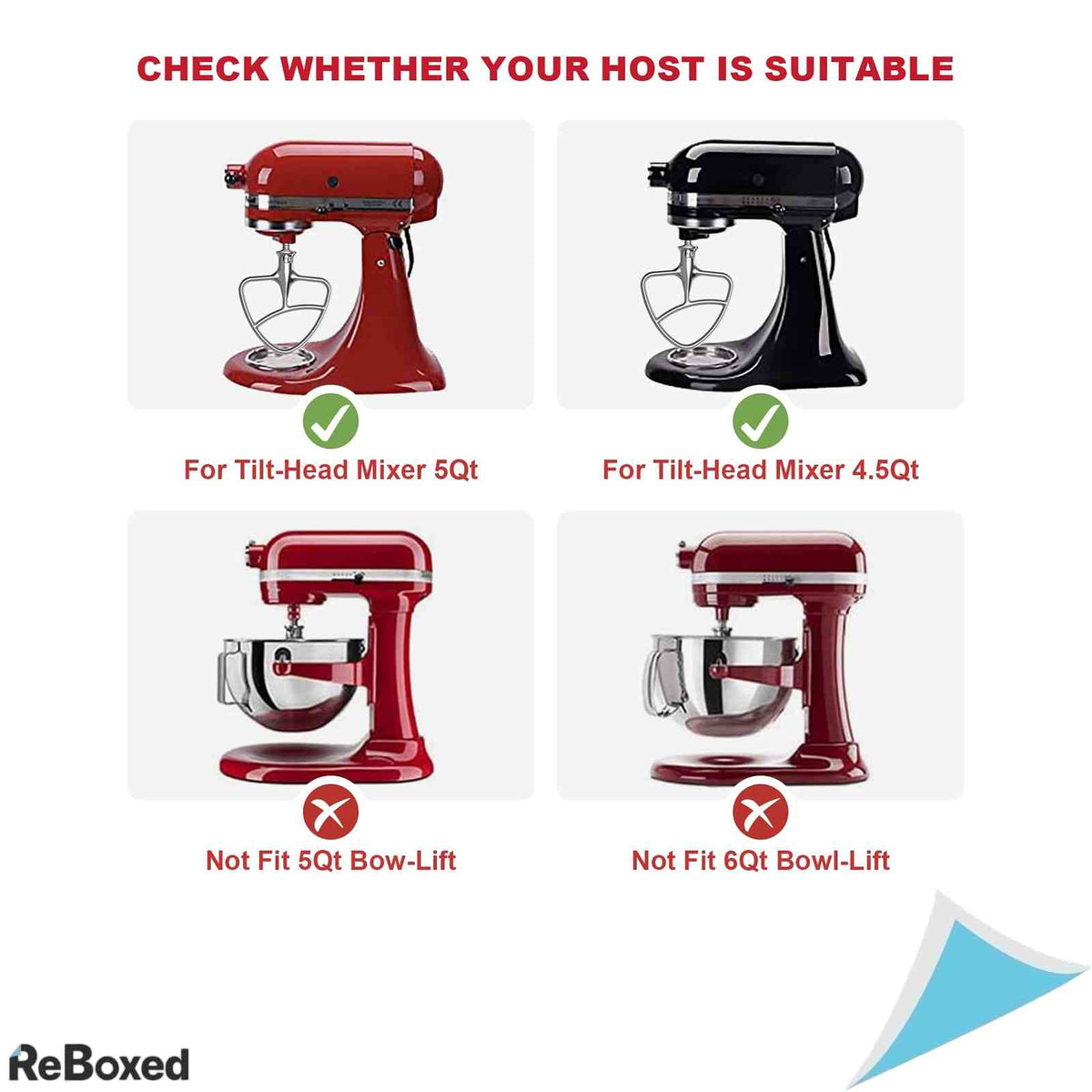 Paleta Amestecare din Otel Inoxidabil COFUN pentru Mixer cu Bol KitchenAid 4.3L - 4.8L