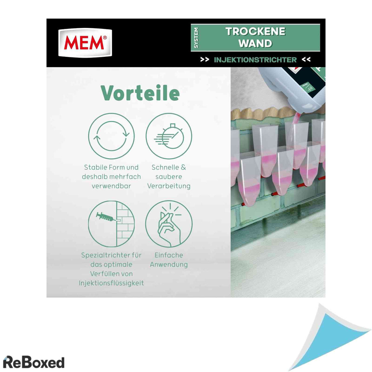 Palnie pentru injectie MEM Dry Wall, set 6 bucati, pentru tratament antiumezeala in zidarie