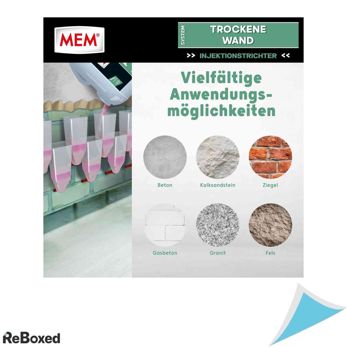 Palnie pentru injectie MEM Dry Wall, set 6 bucati, pentru tratament antiumezeala in zidarie
