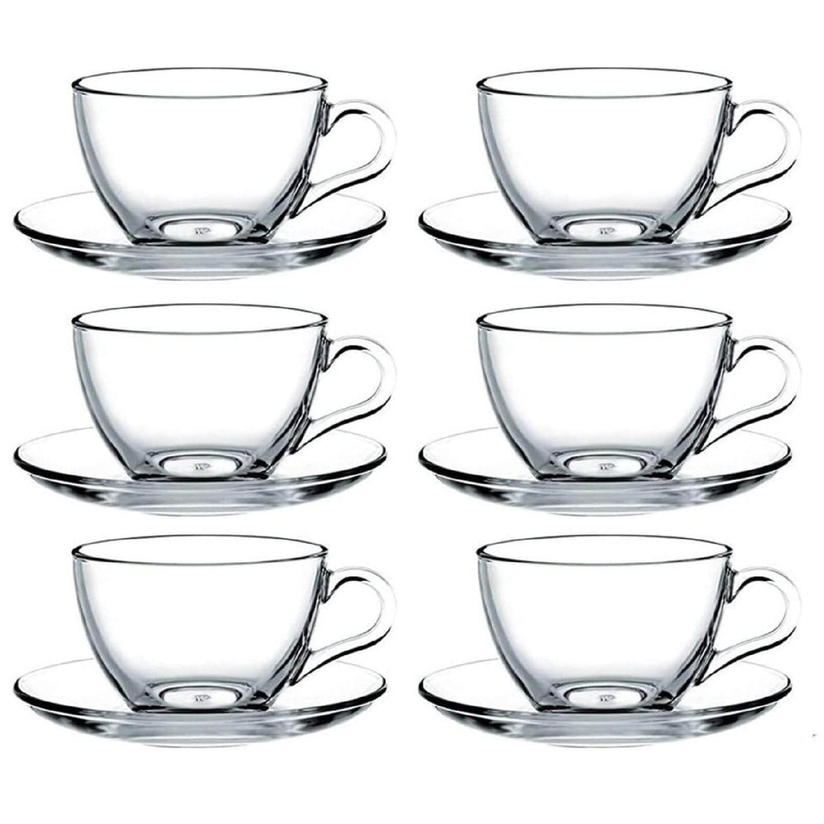 Pasabahce Basic Set Cesti din Sticla pentru Ceai sau Cafea 238ml