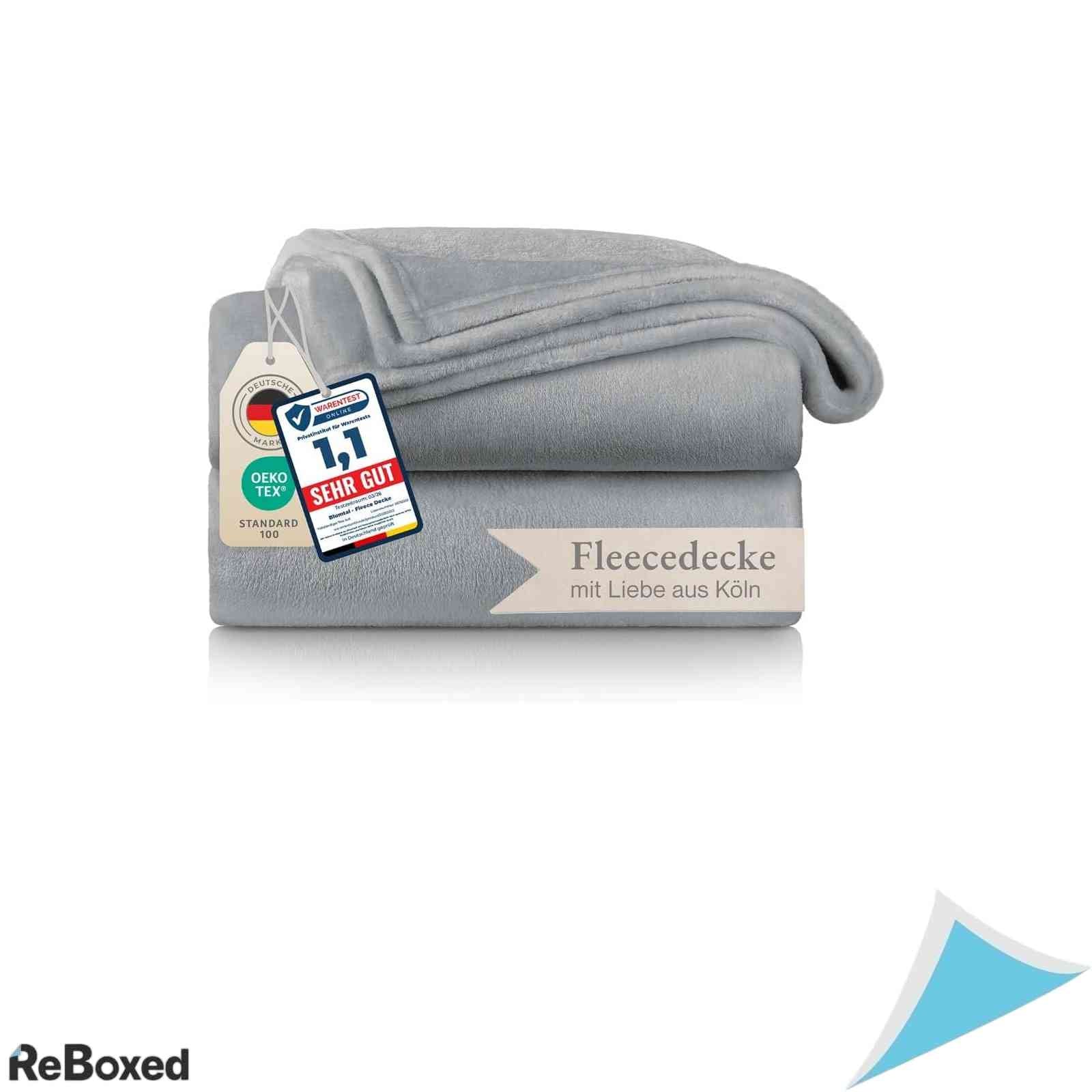 Patura pufoasa Blumtal din fleece 150x200 cm Gri certificata Oeko-Tex