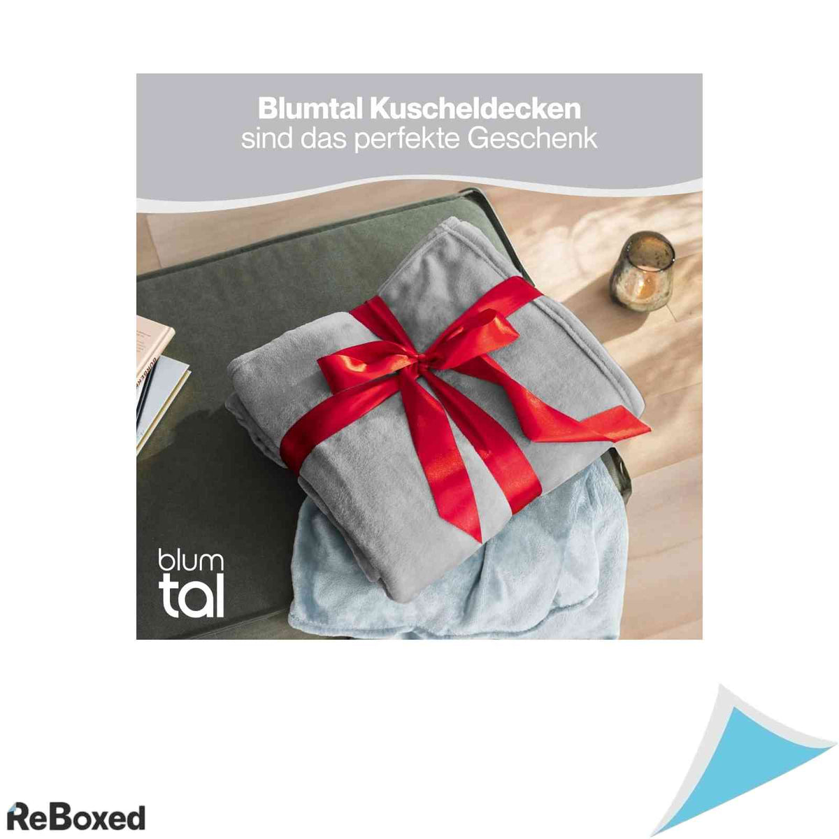 Patura pufoasa Blumtal din fleece 150x200 cm Gri certificata Oeko-Tex